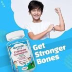 HealthyHey Nutrition Junior Calcium Gummies-For Kids-For Healthy Bones&Joints-Strawberry Flavour-30 Soft Gummies - Fast UK Delivery - Image 4