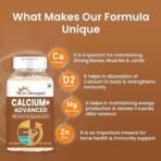 Dr. Morepen Calcium+ Advanced Tablets with Vitamin - D2, Magnesium & Zinc - 120 Veg Tablets Pack of 2 - Fast UK Delivery - Image 5