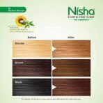 Nisha Cream Hair Color Golden Blonde, Permanent Hair Colour for Women Men, Ultra Soft Deep Shine, 100% Grey Coverage, 8.1 Golden Blonde Hair Colour 120gm Pack of 2 - Fast UK Delivery - Image 7