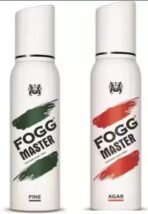 FOGG MASTER PINE+AGAR 120ML EACH (PACK OF 2) Deodorant Spray - For Men & Women (240 ml, Pack of 2) - Fast UK Delivery