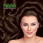 Nisha Cream Hair Colour 60gm + 60ml + 18ml Colour Protector Conditioner with Natural Herbs 100% Grey Hair Coverage Dark Brown - Fast UK Delivery - Image 4