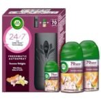 Air Wick 2 x 250 ml - Vanilla & Muskmelon (Summer Delights), Refill + Automatic Spray|Freshmatic Air Freshener Kit |2600 Sprays Guaranteed|Automatic Room Freshener, Bathroom Freshener and Room Spray - Fast UK Delivery - Image 2