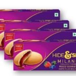 Parle Hide & Seek Milano Collections Mixed Berries Centre Filled Biscuits, 75g, Pack of 4 - Fast UK Delivery