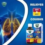 Vicks Cough Syrup, 100ml Bottle - Fast Relief for Dry & Chesty Coughs with Tulsi & Ginger, Ayurvedic Ingredients, Non-Drowsy Formula, Easy to Carry, Over-the-Counter (OTC) - Fast UK Delivery - Image 6