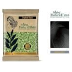 Nisha Nature Mate Henna Based Hair Color Powder Without Ammonia Natural Hair Colour for Women & Men 10gm Pack of 10 (Original Black) - Fast UK Delivery - Image 3
