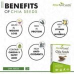 Attar Ayurveda Chia Seeds 500 gm - For Weight Management and Eating | Pure and Natural | Preservative-free | Non-GMO | Clean and Sorted | Rich in Calcium, Protein, Omega-3 & Fibre | - Fast UK Delivery - Image 6