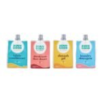Born Good Plant Based Laundry Detergent, Disinfectant Floor Cleaner, Fabric Conditioner And Dishwash Gel - 40 ml Each (Combo Pack of 4) Trial Pack - Fast UK Delivery