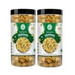 H&H HEALTH & HYGIENE Roasted Pudina Black Salt Makhana Sourced Directly Healthy Snack Fox Nuts | Lotus Puffs | Rich in Calcium | Maintains Weight | Fit for Fasting(Makhana) (100g, Pudina Pack Of 2) - Fast UK Delivery - Image 2