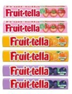 Fruit-Tella Strawberry (Pack Of 2), Blackcurrent (Pack Of 2), Orange (Pack Of 2) Flavour Chewy Toffee Stick (6 x 32.4g) - Fast UK Delivery - Image 2