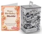 Swad Happy Birthday Bhabhi Gift with Card (Swad Digestive Candy 125 Gift Box & 1 Greeting card) - Fast UK Delivery - Image 2