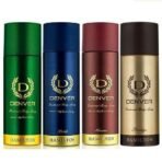DENVER Hamilton, Honour, Pride & Prestige -200ML Each (Combo Pack of 4) | Long Lasting Deo Body Spray - For Men - Fast UK Delivery - Image 2