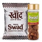Swad Digestive Toffee & Chatpata Amla Pachak Mukhwas Mouthfreshener, 50 Candy & 1 bottle, 400g - Fast UK Delivery - Image 2
