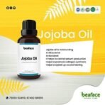 Beaface Jojoba Oil Pure Cold Pressed Oil Helps in Hair Growth, Skin Moisturizing & Nail Care 50 ml - Image 3