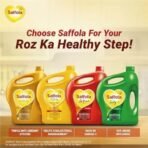 Saffola Gold Refined Cooking oil | Power of 3 - Balance of Good Fats, Triple Anti-Oxidant System & Fortified with Vitamins | Multi-Source Edible Rice Bran & Corn Oil | 3 Litre Jar - Fast UK Delivery - Image 7