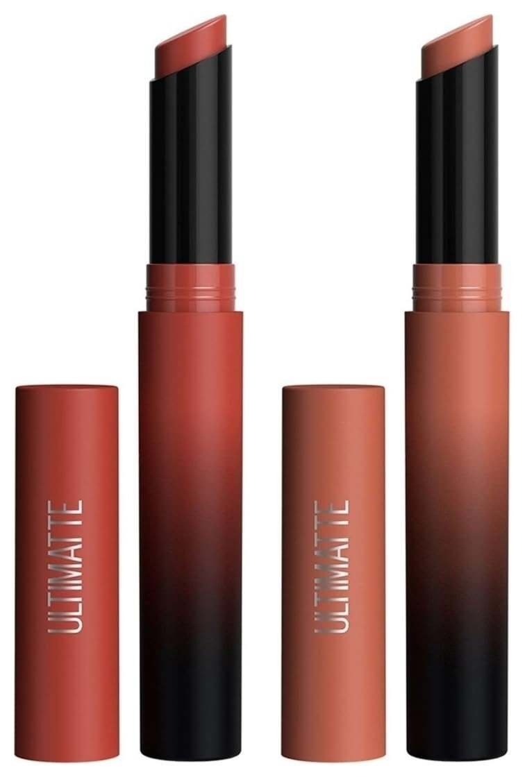 uk51igsHTXTyL-1.jpg Maybelline New York Color Sensational Ultimattes Lipstick, 799 More Taupe and 899 More Rust, 1.7 g each (Combo Pack) - Fast UK Delivery - Image 1