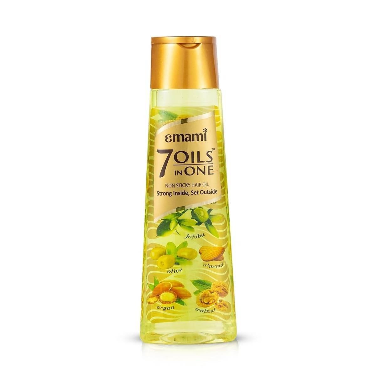 uk51iqcsi992L-1-1.jpg Emami 7 Oils in One Hair Oil | Makes Hair 20x Stronger and Manageable | Coconut Oil, Amla, Jojoba, Olive, Walnut, Argan & Almond Oils | 500 ML - Fast UK Delivery - Image 1