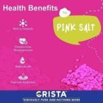 CRISTA Himalayan Pink Salt Powder | Rock Salt Fresh & Mineral Rich | Zero added Colours, Fillers, Additives & Preservatives | Light pink | 100% Natural | 500 gms - Image 4