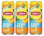 Lipton Zero Sugar Peach Ice Tea, 320ml, Pack of 3 (Imported) - Fast UK Delivery - Image 2