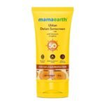 Mamaearth Ubtan Detan Sunscreen With Turmeric & Saffron - 50 g | SPF 50 & PA++++ For UVA/B Protection | Removes Tan | Brightens Skin | Non-Greasy & Lightweight | No White Cast | For All Skin Types - Fast UK Delivery