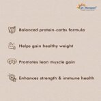 Dr. Morepen Weight Gainer/Gain Weight, Post Workout, 74 G Carbohydrate, 14.5G Protein, Healthy Fats (Irish Chocolate, 500G)|Pack Of 1 - Fast UK Delivery - Image 4