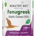 HealthyHey Nutrition Fenugreek Seed Extract Supplement Veg-Capsule, 120 Count (Pack of 1) - Fast UK Delivery