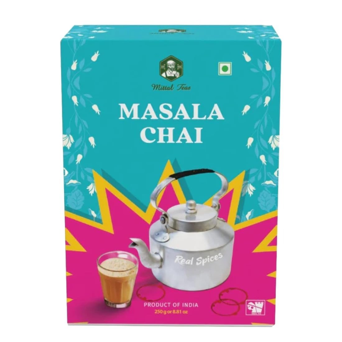 uk51kKZyELIHL-1.jpg Mittal Teas Organic Masala Tea - 250g | Authentic Indian Spiced Tea | Premium Loose Leaf Blend | Traditional Chai Masala - Fast UK Delivery - Image 1