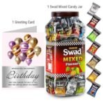Swad Happy Birthday Friend Gift with Card (Swad Mixed Flavours Candy 200 Jar & 1 Greeting card) 2 units - Fast UK Delivery - Image 3