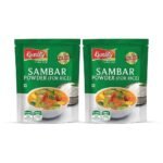 Kwality Sambar Powder for Rice 100g Each (Pack of 2) | Authentic South Indian Spice Mix | Perfect for Flavorful Sambar For Rice Dishes | Traditional Masalas | Blended Spice - Fast UK Delivery