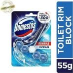 Domestos Power 5 Ocean Toilet Rim Block 55g - Fast UK Delivery - Image 3