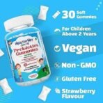 HealthyHey Nutrition Junior Probiotics Gummies - For Kids - For Healthy Gut & Immune Function - Strawberry Flavour - 30 Soft Gummies - Fast UK Delivery - Image 7