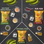 Beyond Snack Nendran Kerala Banana Chips | Combo pack (Original salted, Peri Peri, Sour cream Onion & Parsley)| Thin Crunchy Crispy Snack |300g (100g*3packs) - Fast UK Delivery - Image 7