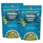Farmley Pumpkin Seeds I 200g each | AAA Grade Pumpkin Seeds for eating | Immunity Booster and Fiber Rich (Pack of 2) - Fast UK Delivery - Image 2