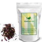 Siyacha Tea Rose Turmeric Green Tea|Loose Leaf Chai Patti|100% Natural Ingredient|Loose leaf Blend|For Glowing Skin & Shiny Hair| Helps in Weight Loss, Belly Fat Cutter|Natural Antioxidant Rich|1KG - Fast UK Delivery