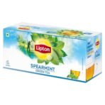 Lipton Spearmint Green Tea with Lemongrass and Ginseng (25 Teabags) - Fast UK Delivery