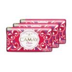 Camay Classic International Beauty Soap With Carnations & Roses (Buy 2 Get 1 Free) Combo Pack Offer, Bar Soap Combo, Daily Skincare, Gives Silky, Soft & Glowing Skin (3 Count, 125G Each) - Fast UK Delivery