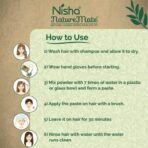 Nisha Nature Mate Henna Based Hair Color Powder Without Ammonia Natural Hair Colour for Women & Men 10gm Pack of 10 (Original Black) - Fast UK Delivery - Image 5