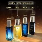 Bella Vita Luxury Collection Eau De Parfum Gift Set 4 x 20ml for Men with OUD GOLD, OCEAN, B.L.U & CEO Man Perfume|Long Lasting EDP Fragrance Scent - Fast UK Delivery - Image 4