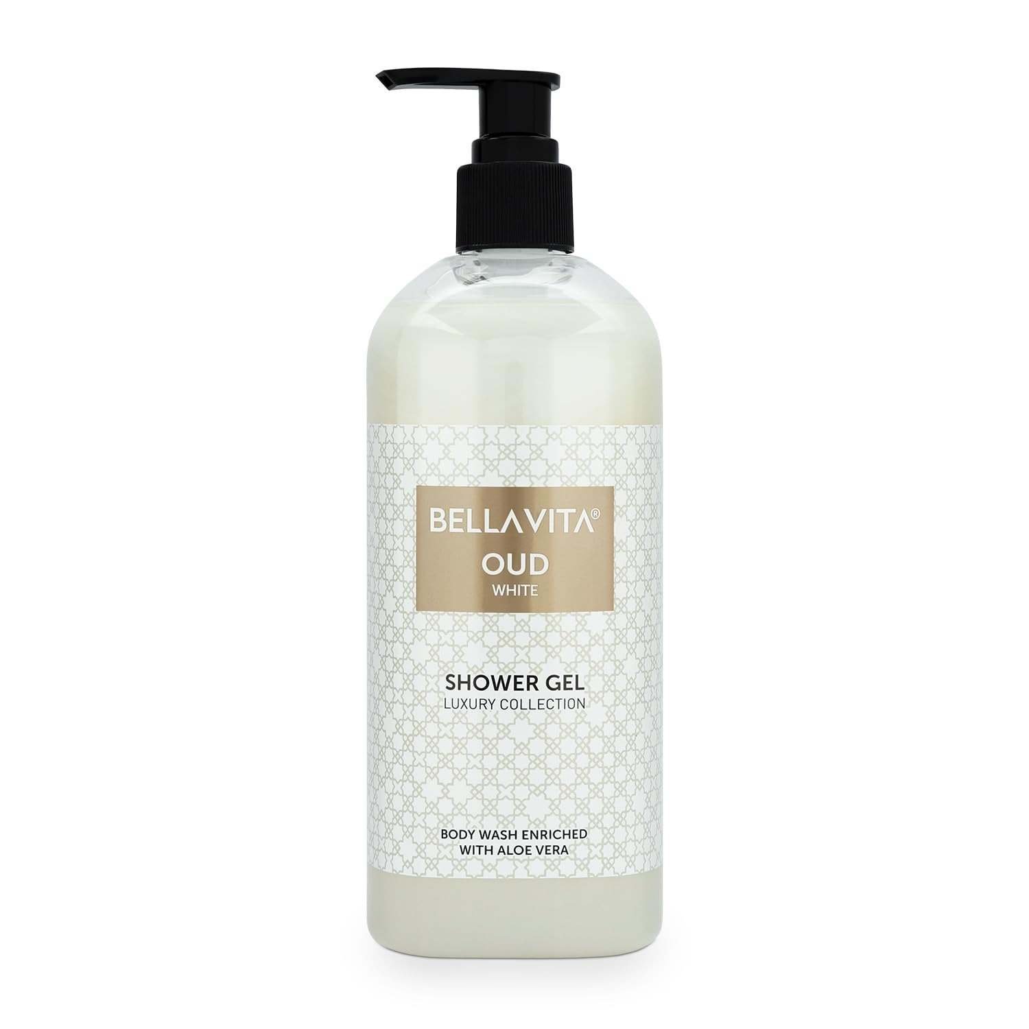 uk51mKevH3VEL-1.jpg Bella Vita Luxury OUD WHITE Unisex Body Wash Refreshing Shower Gel for Deep Cleansing, Hydrating, Moisturising, Softer & Smoother Skin with Aloe Vera 500 ml - Fast UK Delivery - Image 1