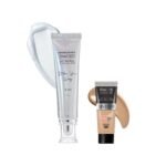 FACESCANADA Celeb Glow Kit|Silver Strobe Cream (30Ml) + Medium Natural All Day Hydra Matte Mini Foundation (15Ml)|Makeup Kit For Women (Combo Pack Of 2) - Fast UK Delivery