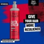 Bed Head TIGI Resurrection Super Repair Hair Conditioner for Damaged Hair, Repairs & Nourishes, Professional Repairing Formula for Deep Nourishment & Smooth Hair, Safe for Coloured Hair, 400 ml - Fast UK Delivery - Image 6