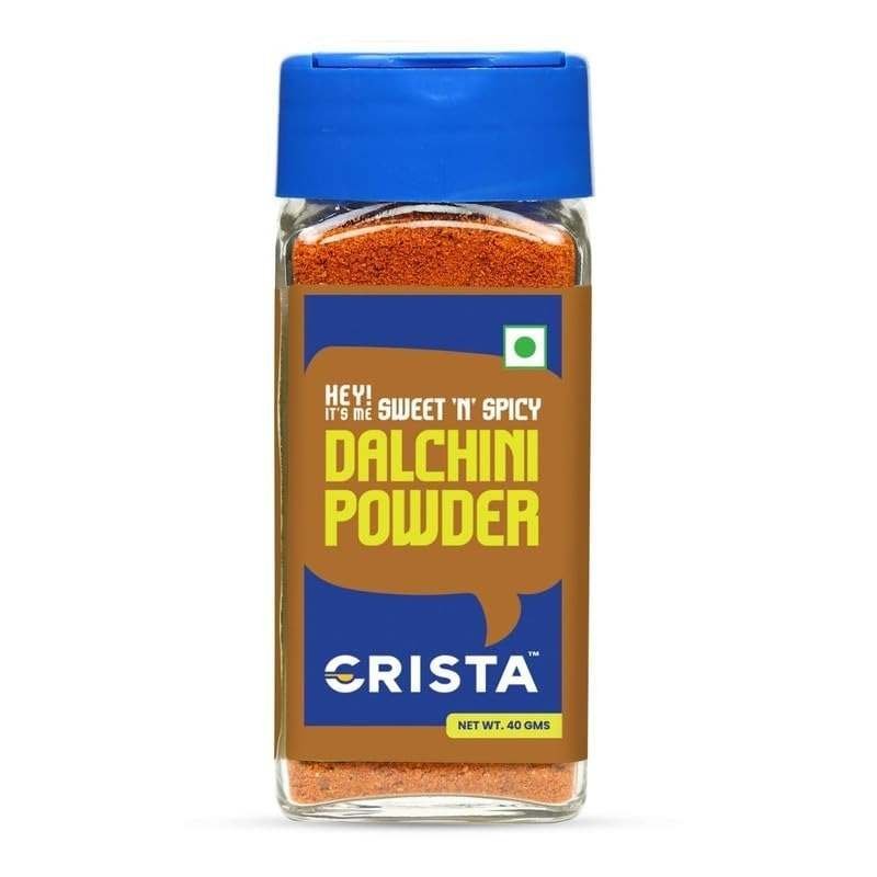 uk51mYq3R5rxL-1-1.jpg CRISTA 40 gms Dalchini Powder | Ground Dalchini | Powdered Cinnamon Stick | Farm Fresh | Zero added Colours, Fillers, Additives & Preservatives | Cassia Powder 40 gms - Image 1