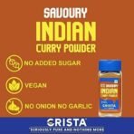 CRISTA 45 gms, Savoury Indian Curry Powder | Multipurpose Flavourful Blend | All Spices Powder | No Added Sugar | No Onion | No Garlic | Vegan | Zero added Colours, Additives & Preservatives - Image 4
