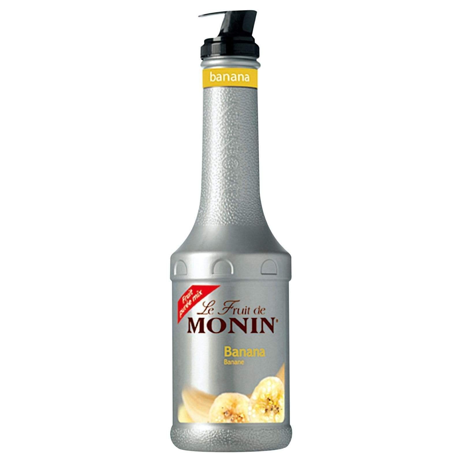 uk51mk03VNU3L-1.jpg Monin Banana Fruit Puree, 1 Ltr - Fast UK Delivery - Image 1