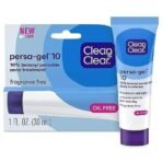 Clean & Clear Persa-Gel 10 Acne Medication Spot Treatment with Maximum Strength 10% Benzoyl Peroxide, Pimple Cream & Acne Gel Medicine for Face Acne with Benzoyl Peroxide Medication, 1 oz (pack of 4) - Fast UK Delivery - Image 2
