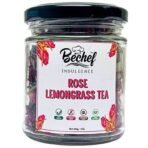 Bechef Flower Tea - Rose Lemon Grass Tea - 25 gm || Allergen Free || Rose & Lemon Blends || Fusion Tea || Skin care Tea || Healthy Tea || Bechef Flowers Tea - Fast UK Delivery - Image 2