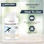 Vitamin K2 as Mk-7 55mcg | Supports Bone Health | Promotes Heart Health | 120 Veg Capsules - Fast UK Delivery - Image 4