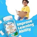 HealthyHey Nutrition Junior Dha Gummies - For Kids - For Healthy Brain & Cognitive Function - Orange Flavour - 30 Soft Gummies - Fast UK Delivery - Image 5