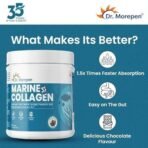 DR. MOREPEN Marine Collagen Skin Protein Powder With Hyaluronic Acid, Vitamin C, Sesabania & Biotin Chocolate Flavour | 25 Servings - 250g - Fast UK Delivery - Image 5