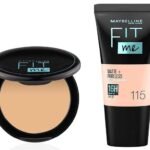 Maybelline New York Liquid Full Coverage Foundation For Oily Skin oil, Matte & Poreless, Fit Me, 115 Ivory & New York Compact Powder, 128 Warm Nude, 8G, Pack Of 1 - Fast UK Delivery