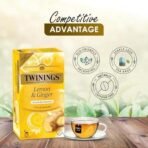 Twinings Lemon and Ginger Tea, 25 Tea Bags, 72 Grams - Fast UK Delivery - Image 7